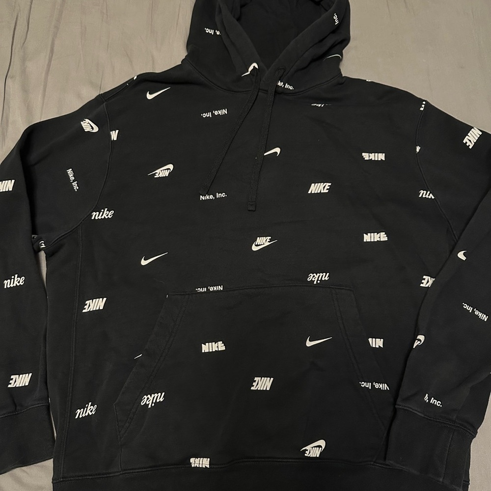 Nike Black and White Men's Hoodie